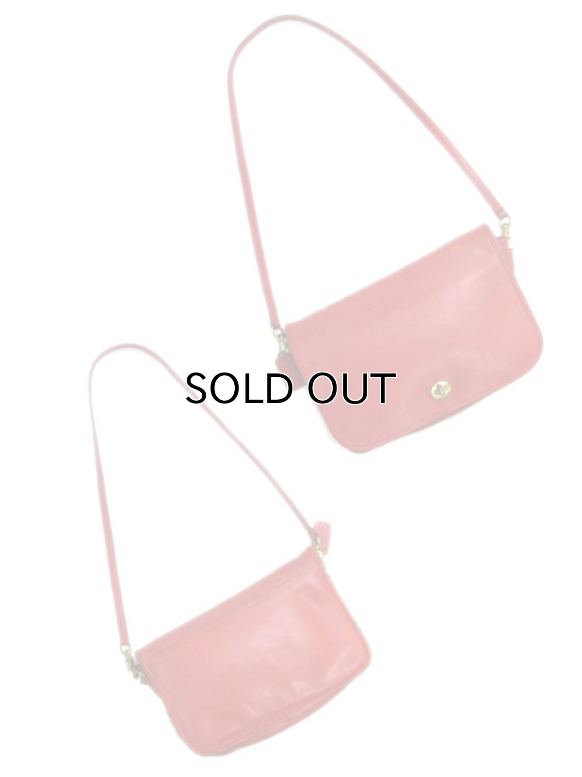 画像4: 1970's OLD COACH Leather Shoulder Bag 　RED　 made in NEW YORK USA (4)