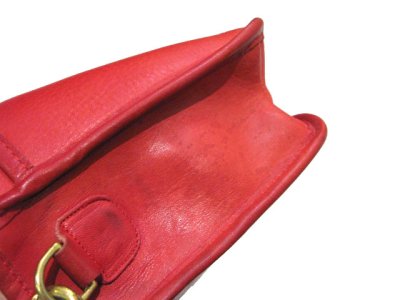 画像2: 1970's OLD COACH Leather Shoulder Bag 　RED　 made in NEW YORK USA