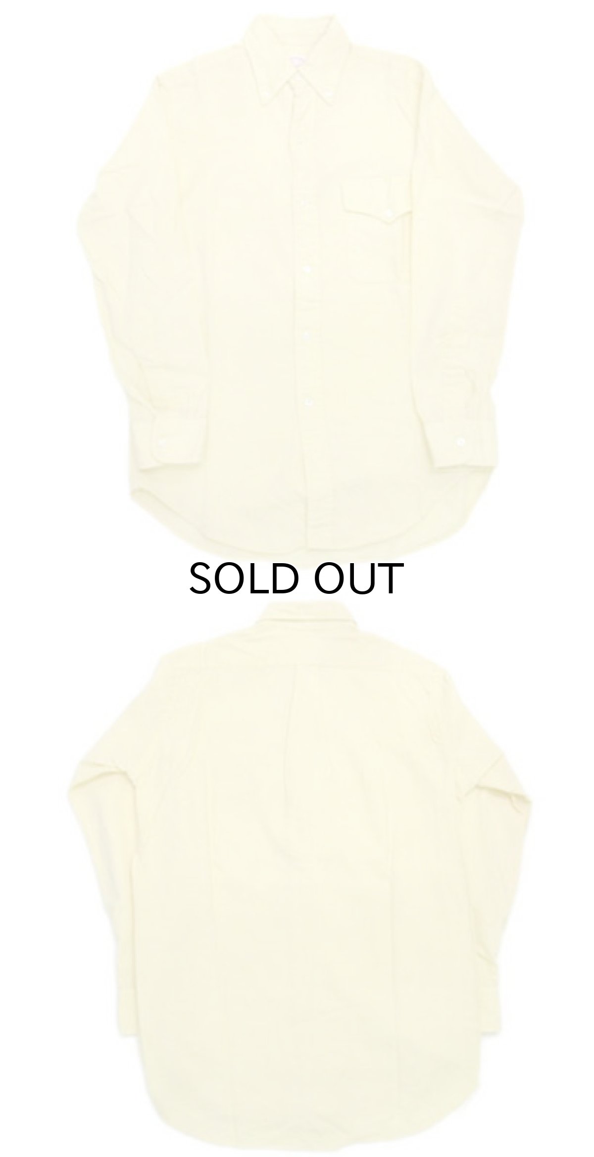 画像3: 1960's  " Brooks Brothers " Cotton x Wool L/S Shirts size M (表記 14 1/2) (3)