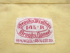 画像4: 1960's  " Brooks Brothers " Cotton x Wool L/S Shirts　size M (表記 14 1/2) (4)