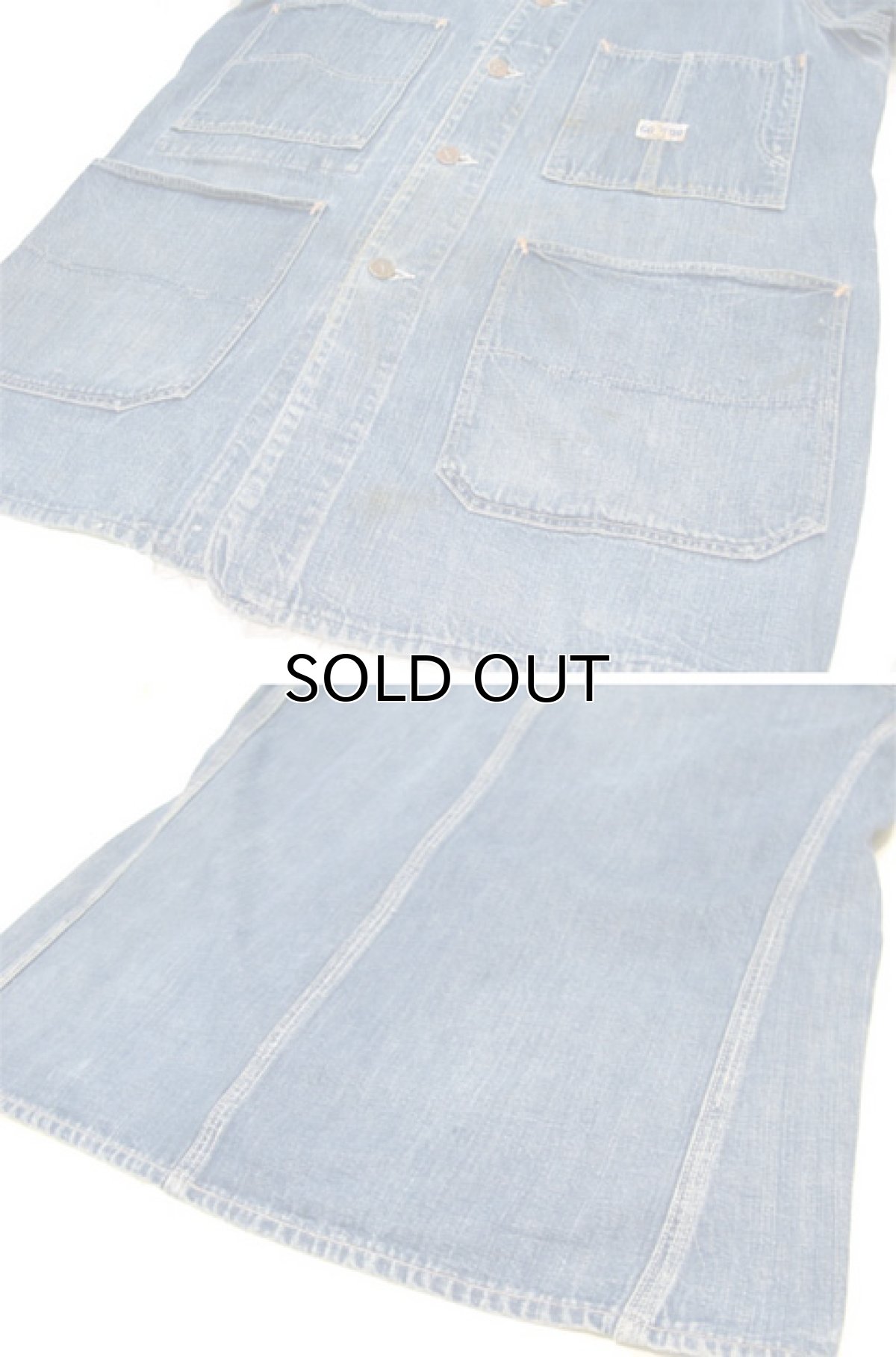 画像5: 1940-50's "GO-PFOR"  Denim Coverall　size M - L  (表記 不明) (5)