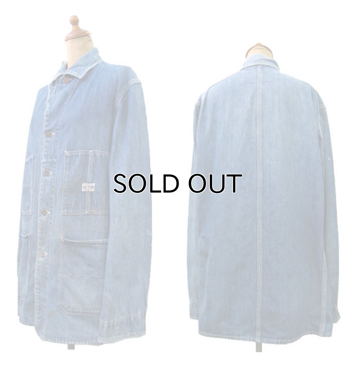 画像2: 1940-50's "GO-PFOR"  Denim Coverall　size M - L  (表記 不明) (2)
