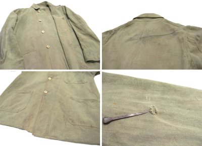 画像1: 1940's "BEST" 3 Pockets Covert Coverall　size M 36 - 38 (表記 40)
