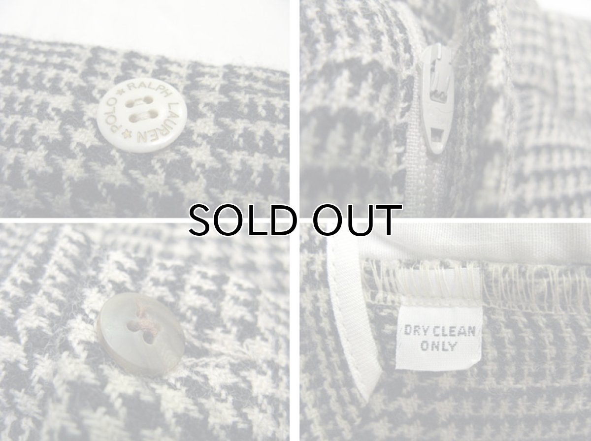 画像5: "Polo Ralph Lauren" Hound's-tooth Check Wool Trousers size  w 33.5 inch (表記 なし) (5)