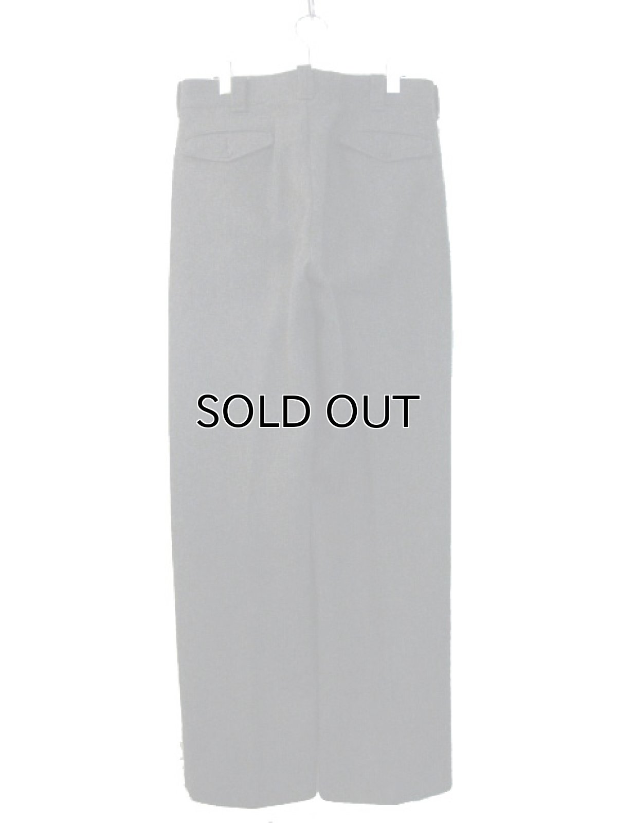 画像2: 1980's "Woolrich" Herringbone Weave Wool Trousers size  w 33 inch (表記 なし) (2)