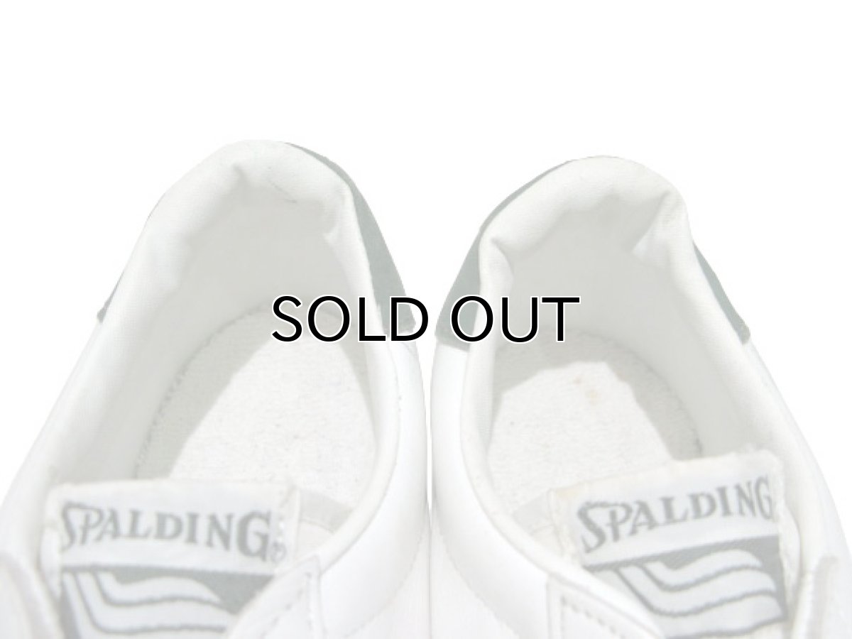 画像4: 1980's "SPALDING" Leather Sneaker DEAD STOCK White / Green size 10 (28cm) (4)