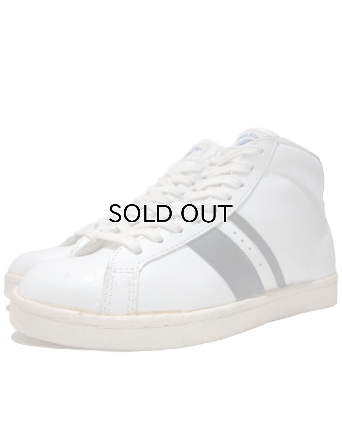 画像1: 1980's "PRO-Keds" Hi - Cut Leather Sneaker DEAD STOCK　White / Black　size 8 (26cm) (1)