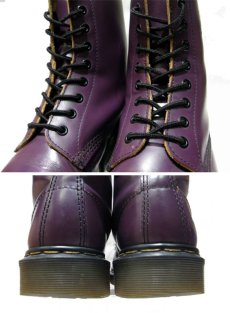 画像5: "Dr.Martens" 8-Hole Leather Boots PURPLE  made in England　 size UK 7  ( US 8 / 26 cm ) (5)