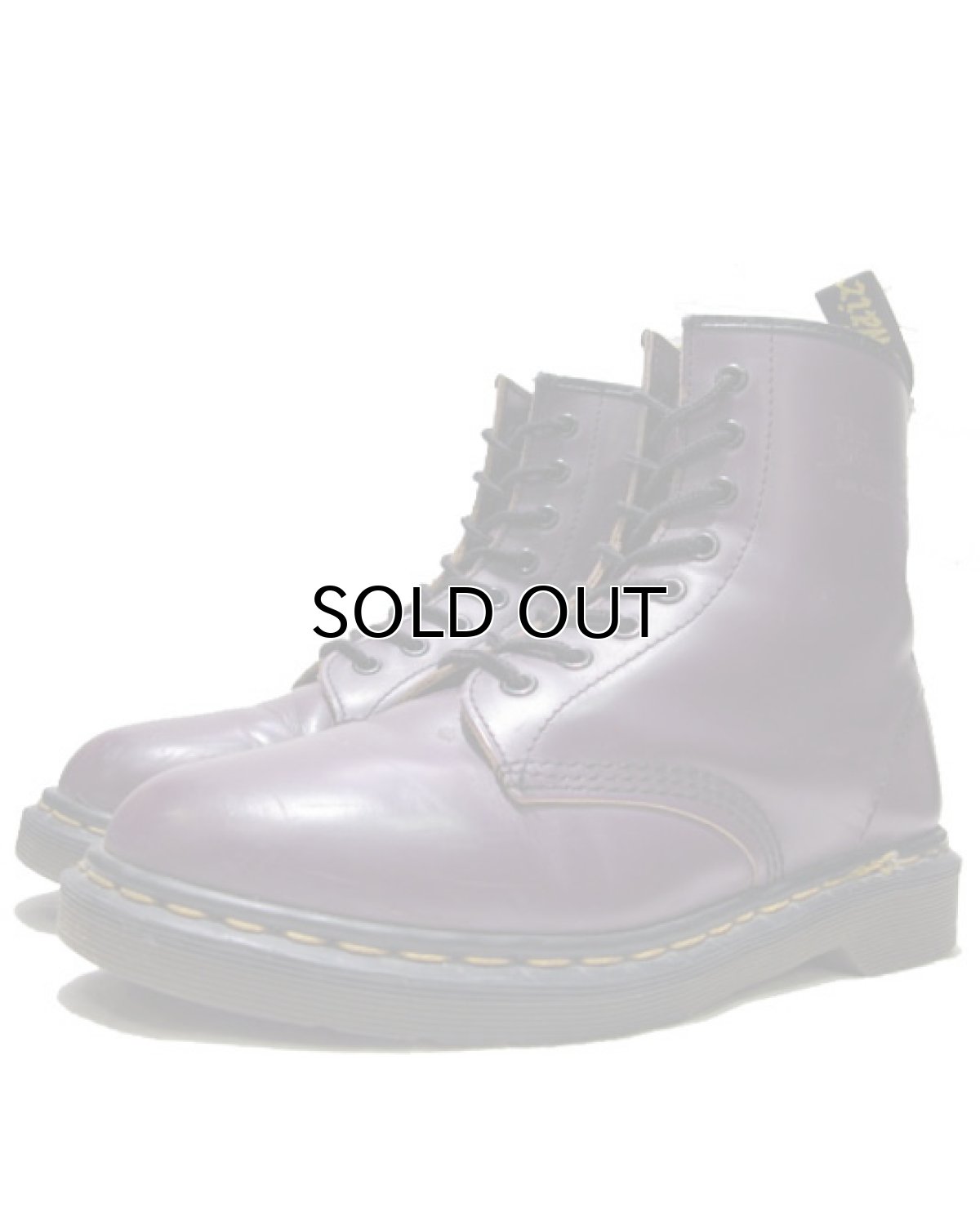 画像1: "Dr.Martens" 8-Hole Leather Boots PURPLE  made in England　 size UK 7  ( US 8 / 26 cm ) (1)