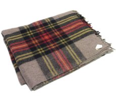 画像4: 1970's~ Check Pattern Wool Blanket  made in India  137.5cm x 153cm (4)