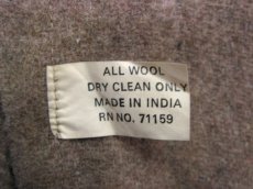 画像5: 1970's~ Check Pattern Wool Blanket  made in India  137.5cm x 153cm (5)
