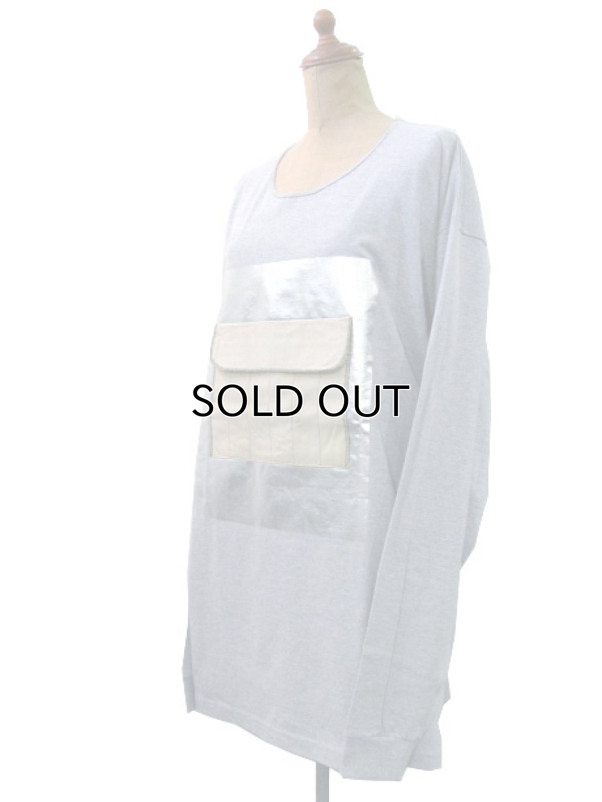 画像2: " Note and Pen the poem  "ポエムのTeeと遊ぶ"  ビッグTee "四角+…." #1 GREY size XL  (2)