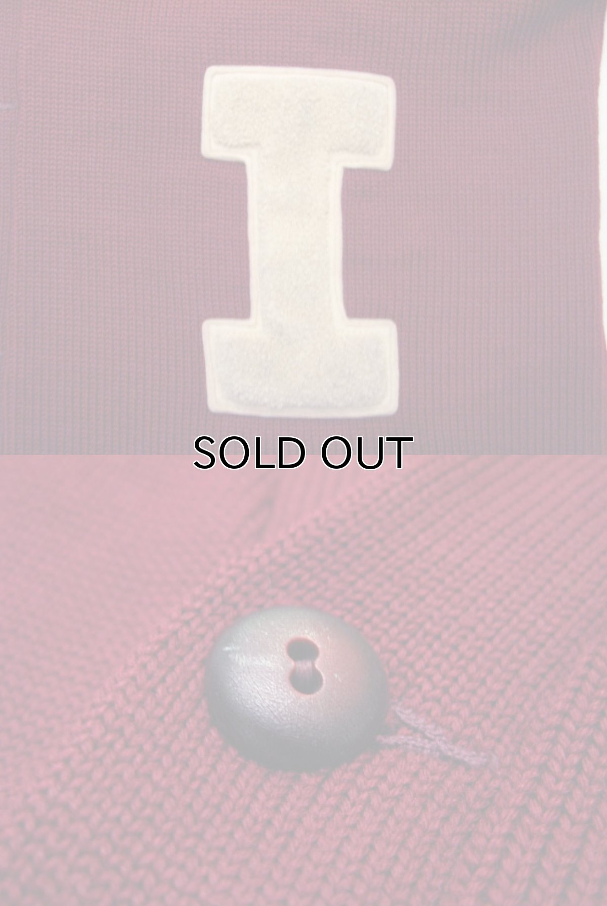 画像4: 1950's "LASLEY KNITTING CO." Lettered Cardigan BURGUNDY size M (表記 なし) (4)