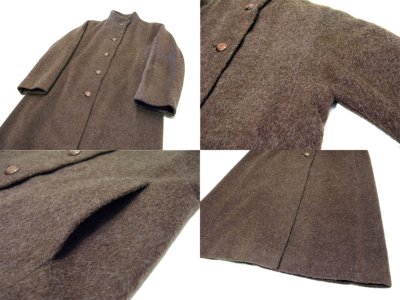 画像1: 1970-80's "Sycamore" Stand Collar Single Wool Coat  size S  (表記 無し)