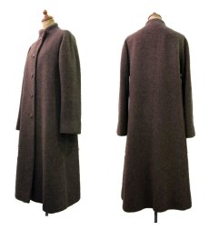 画像2: 1970-80's "Sycamore" Stand Collar Single Wool Coat  size S  (表記 無し) (2)