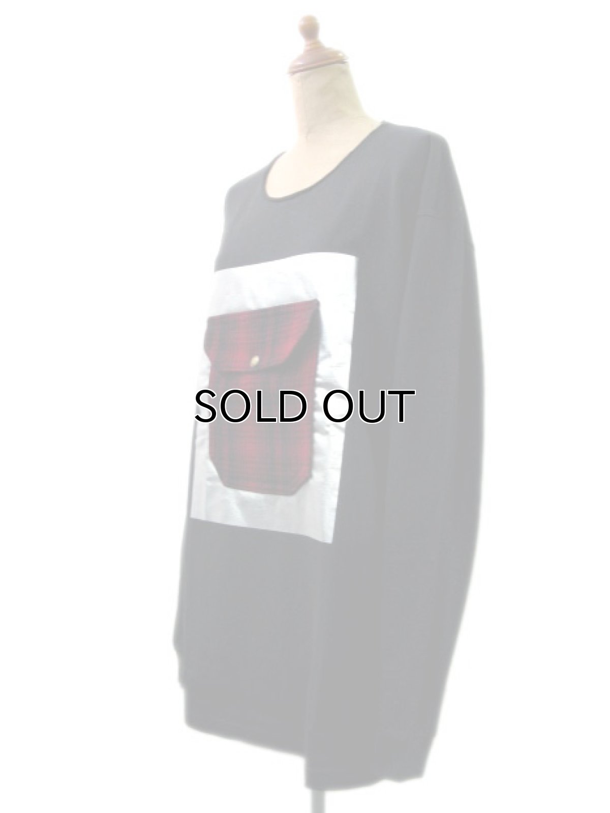 画像2: " Note and Pen the poem  "ポエムのTeeと遊ぶ"  ビッグTee "四角+…."　#3 BLACK　size XL  (2)