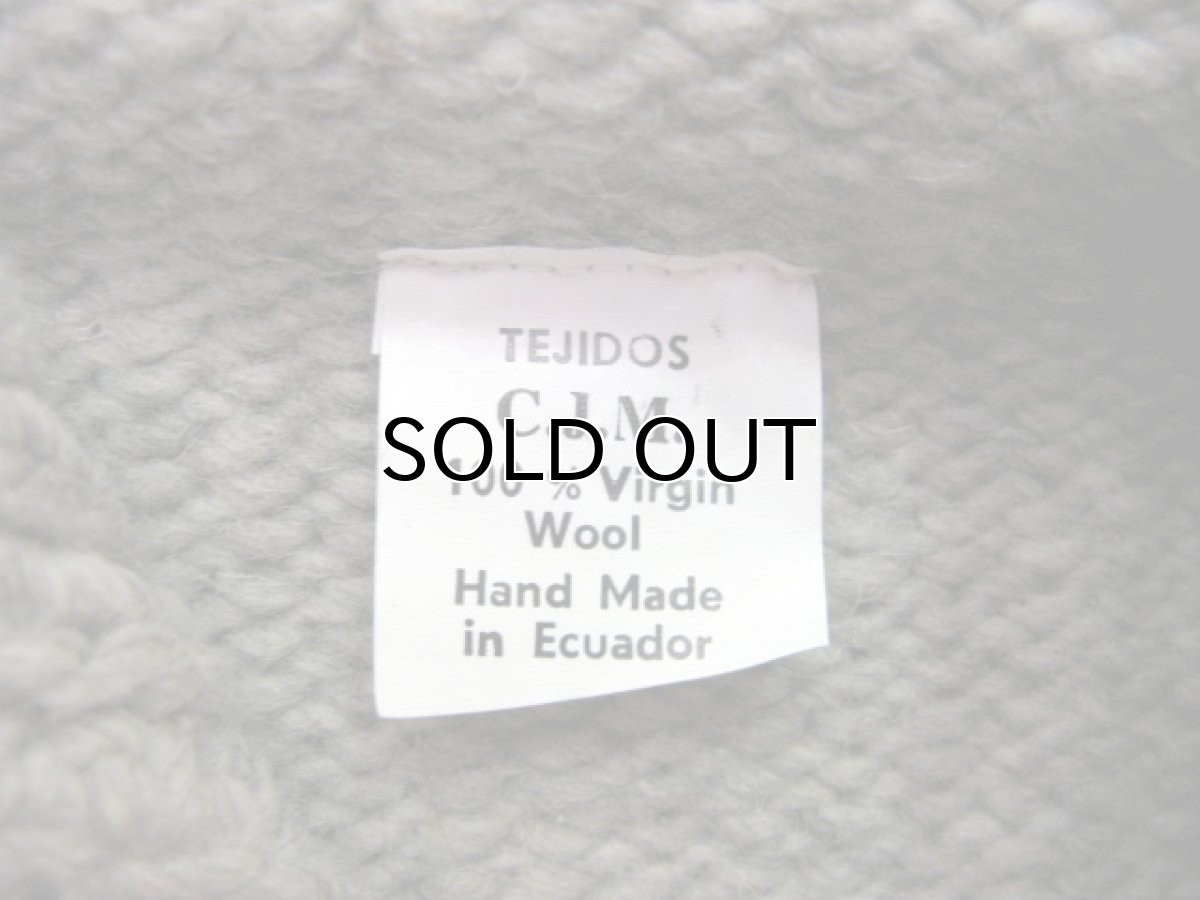 画像5: "TEJIDOS" 100% WOOL US FLAG ZIP UP KNIT　Grey　size L (表記なし) (5)