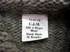 画像5: "TEJIDOS" 100% WOOL US FLAG ZIP UP KNIT　Grey　size L (表記なし) (5)