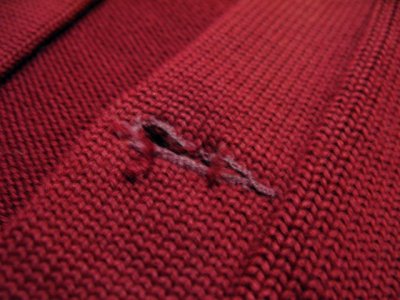 画像3: 1950's "LASLEY KNITTING CO." Lettered Cardigan BURGUNDY　size M (表記 なし)