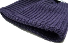 画像3: NewYorkHat "CHUNKY BEANIE" アクリルワッチキャップ　SHORT　DEEP PURPLE (3)