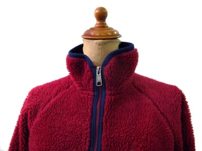 画像1: 1997's "Patagonia" Retro Cardigan　Burgundy　size S-M (表記 S)