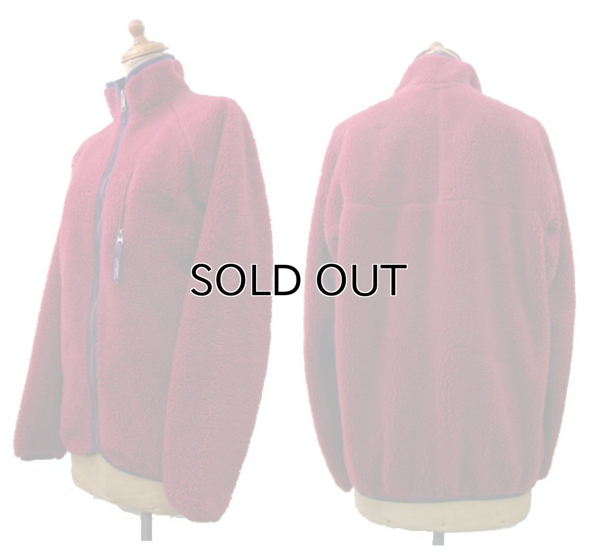 画像2: 1997's "Patagonia" Retro Cardigan　Burgundy　size S-M (表記 S) (2)