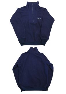 画像4: 1980's "Patagonia" Half Zip Fleece Pullover　"デカタグ"   NAVY　size L (表記 L) (4)