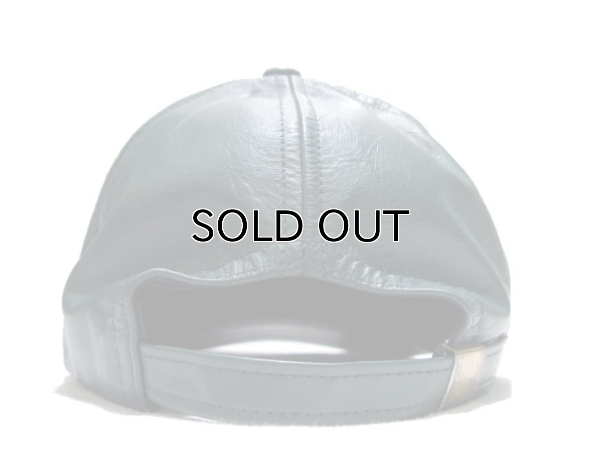 画像5: 1990's GREEN FAKE LEATHER CAP　DEAD STOCK (5)