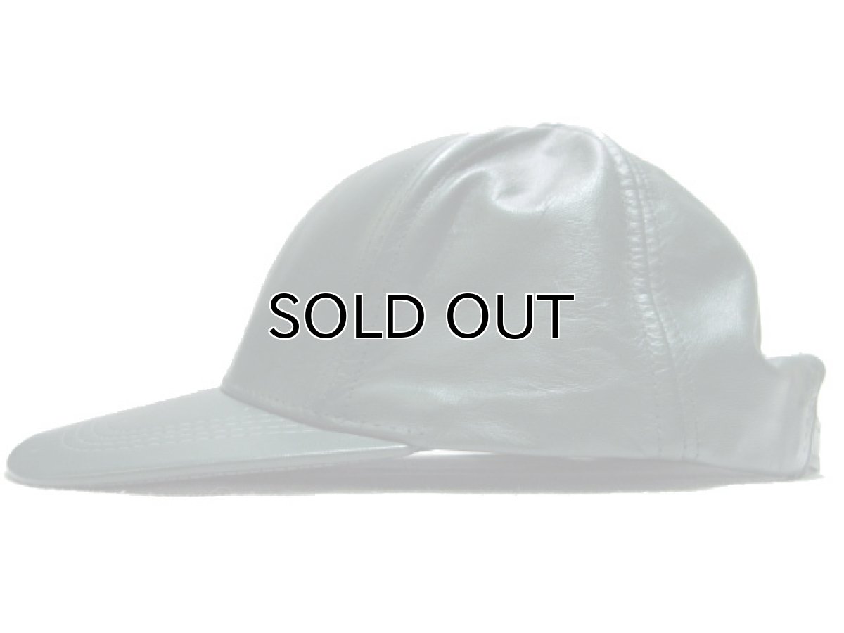画像4: 1990's GREEN FAKE LEATHER CAP　DEAD STOCK (4)