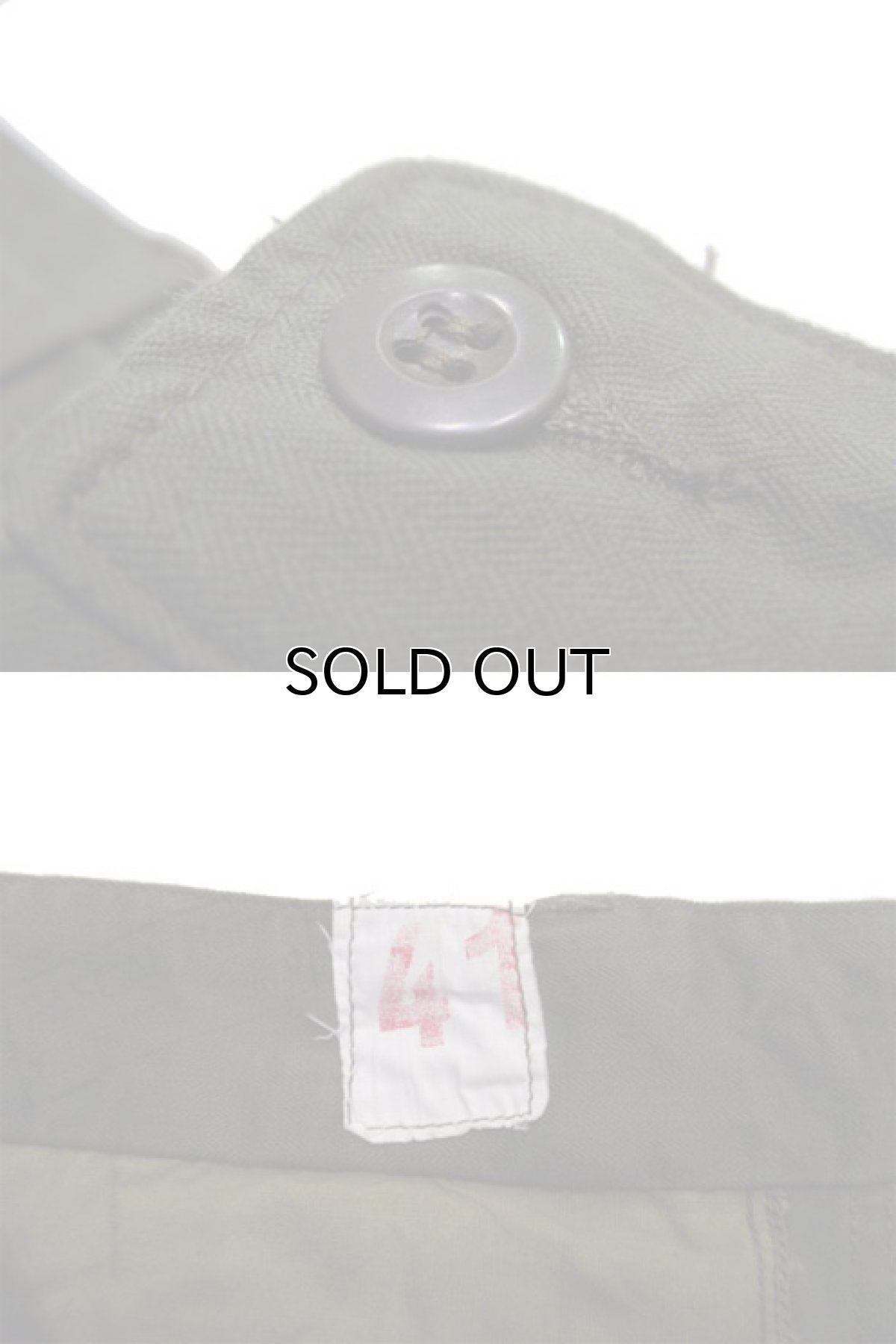 画像5: 1960's French Military "M-47" Trousers DEAD STOCK-one wash　size w 30 inch (表記 41) (5)