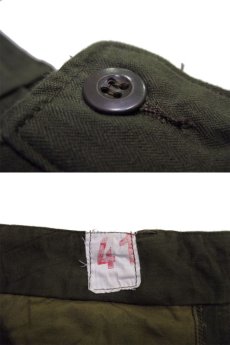 画像5: 1960's French Military "M-47" Trousers DEAD STOCK-one wash　size w 30 inch (表記 41) (5)