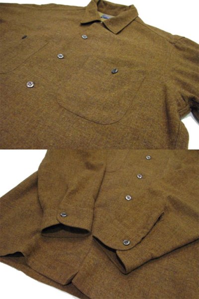 画像1: 1960's "Pendleton" L/S Wool Shirts  MUSTERED　size L  (表記 L)
