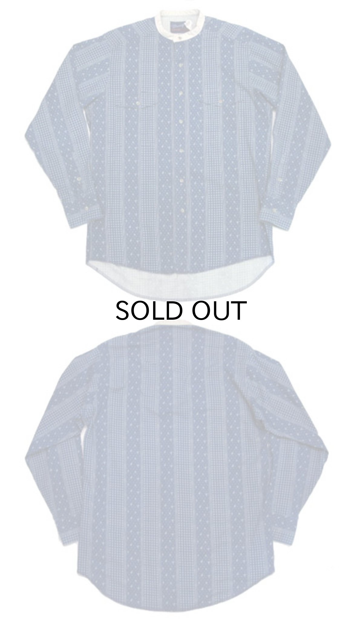 画像4: 1980's Wrangler No-Collar Shirts  "BANDANA" size M - L  (表記 15 1/2) (4)