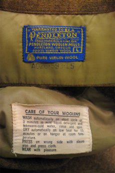 画像5: 1960's "Pendleton" L/S Wool Shirts  MUSTERED　size L  (表記 L) (5)