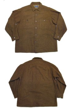 画像4: 1960's "Pendleton" L/S Wool Shirts  MUSTERED　size L  (表記 L) (4)