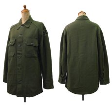 画像2: 1970's "US Military" Wool/Nylon Field Shirts 　size S - M  (表記 Small) (2)