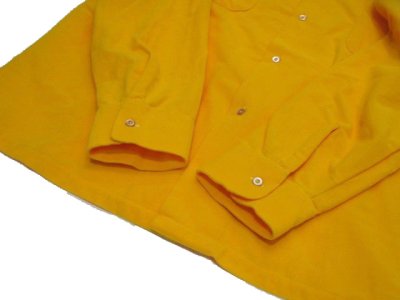 画像1: 1960's "SKYSCRAPER" Polyester Box Shirts 　Yellow　DEAD STOCK - one wash 　size L (表記 XL)