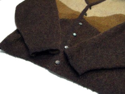 画像3: 1960's "Finecraft" Mohair Cardigan  BROWN　size S - M (表記 M)