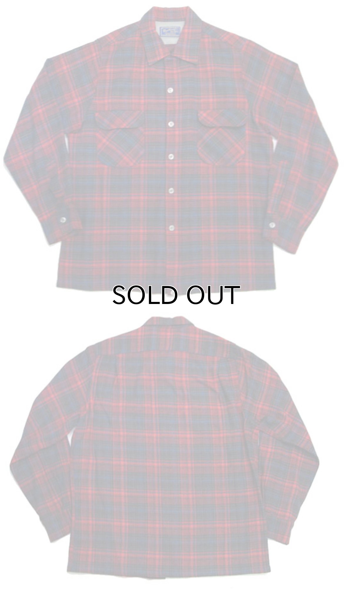 画像4: 1960's "Sportsman" Wool Check Shirts size M  (表記 M) (4)