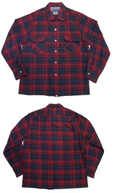 画像4: 1960's "Sportsman" Wool Check Shirts　size M  (表記 M) (4)