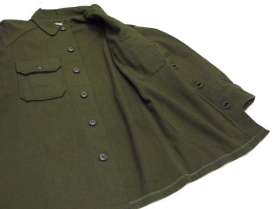 画像2: 1970's "US Military" Wool/Nylon Field Shirts 　size S - M  (表記 Small)