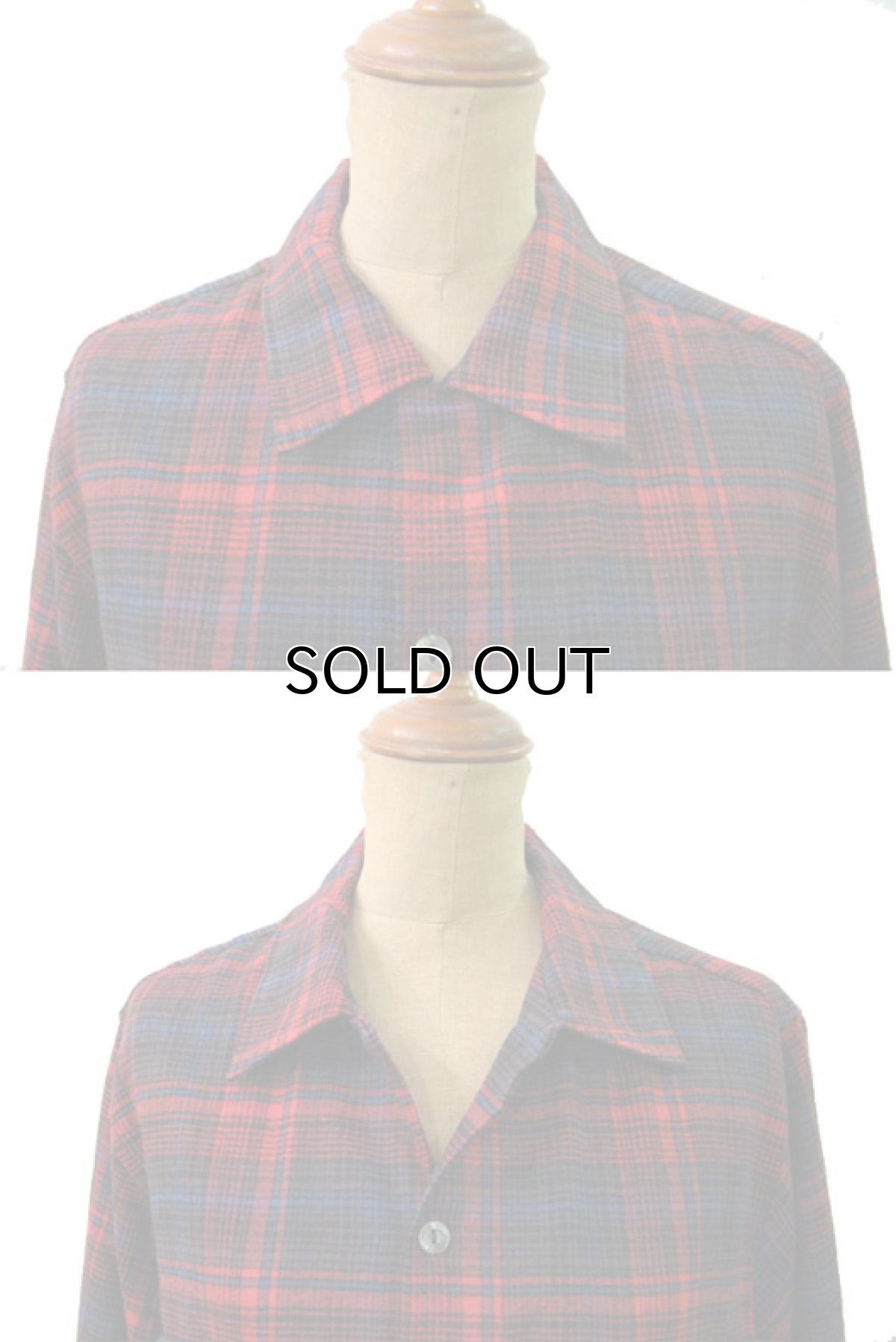 画像3: 1960's "Sportsman" Wool Check Shirts size M  (表記 M) (3)