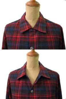 画像3: 1960's "Sportsman" Wool Check Shirts　size M  (表記 M) (3)