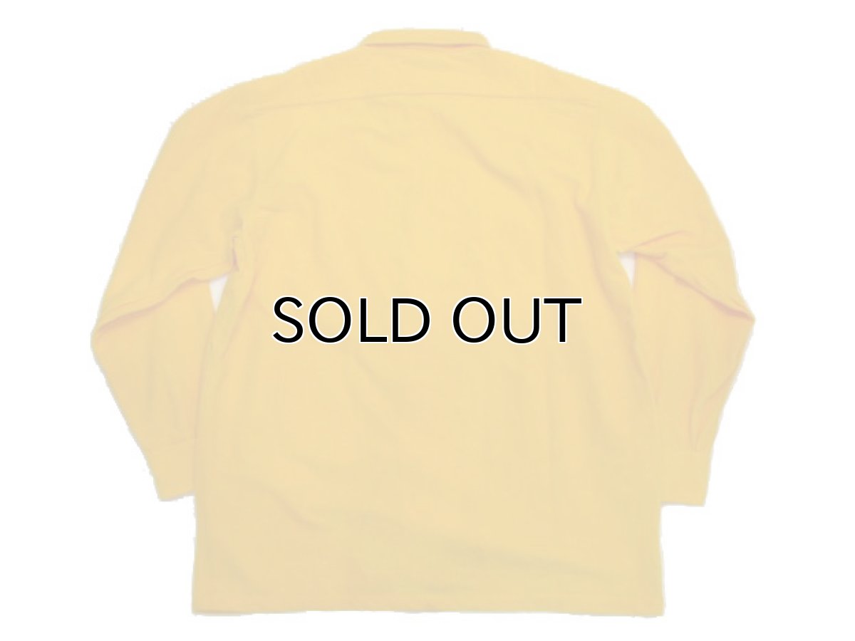 画像4: 1960's "SKYSCRAPER" Polyester Box Shirts  Yellow DEAD STOCK - one wash  size L (表記 XL) (4)