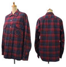 画像2: 1960's "Sportsman" Wool Check Shirts　size M  (表記 M) (2)