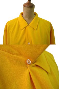 画像3: 1960's "SKYSCRAPER" Polyester Box Shirts 　Yellow　DEAD STOCK - one wash 　size L (表記 XL) (3)