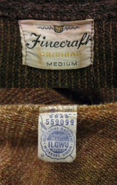 画像5: 1960's "Finecraft" Mohair Cardigan  BROWN　size S - M (表記 M) (5)