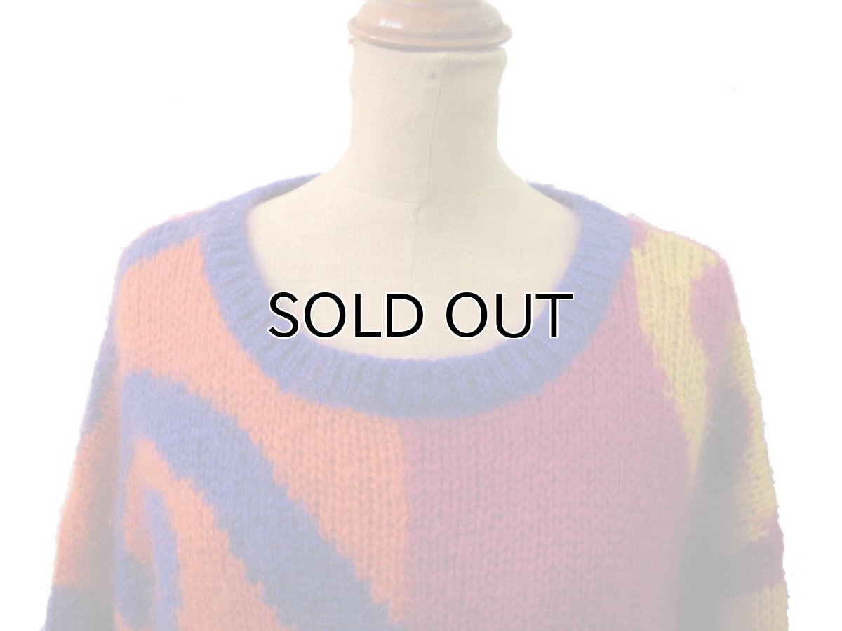 画像3: 1990's "THE LIMITED" Mohair Sweater "ぐるぐる"  総柄　size L (表記 M / L) (3)