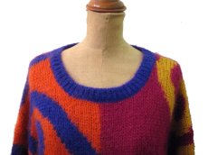 画像3: 1990's "THE LIMITED" Mohair Sweater "ぐるぐる"  総柄　size L (表記 M / L) (3)