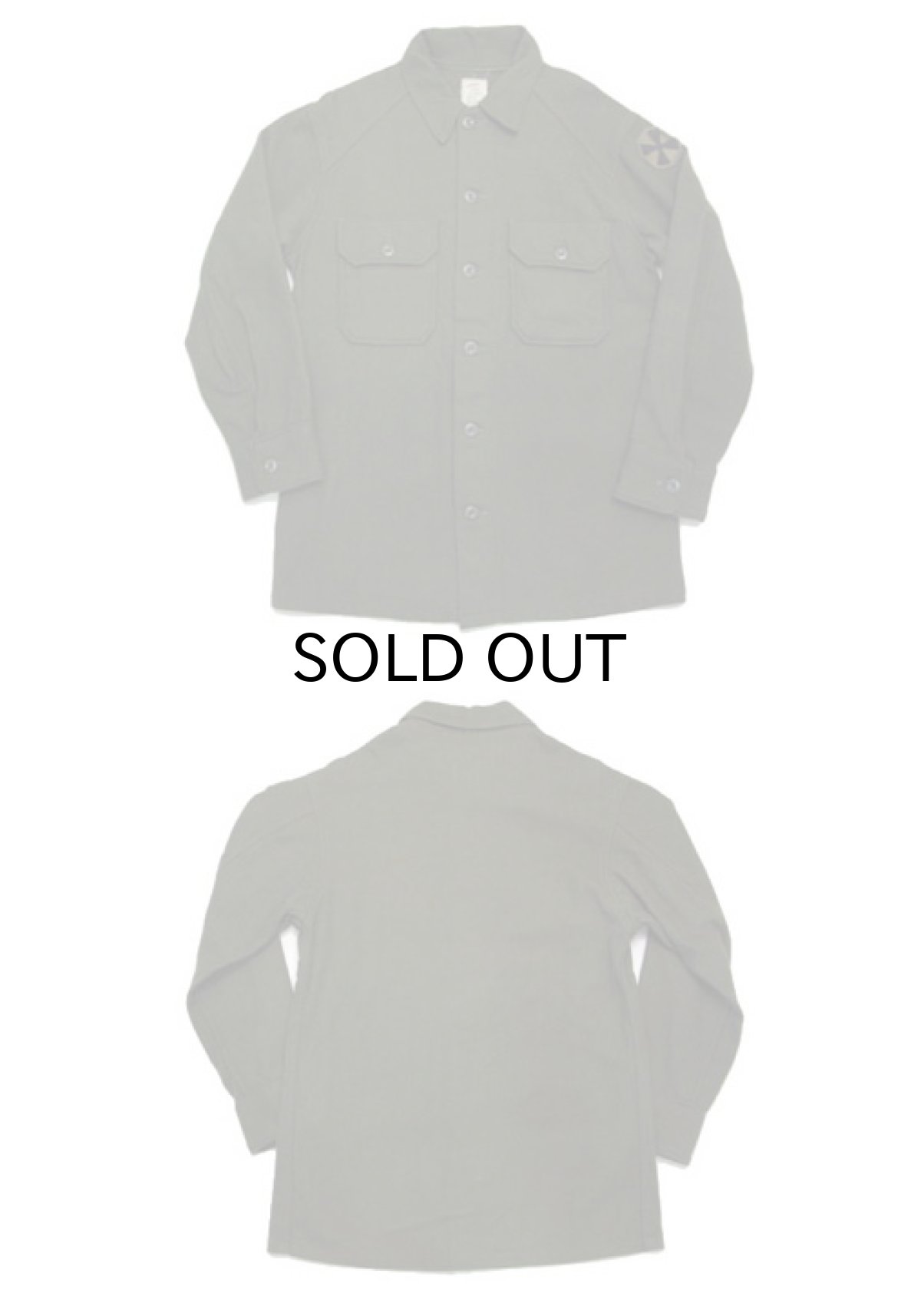 画像4: 1970's "US Military" Wool/Nylon Field Shirts 　size S - M  (表記 Small) (4)